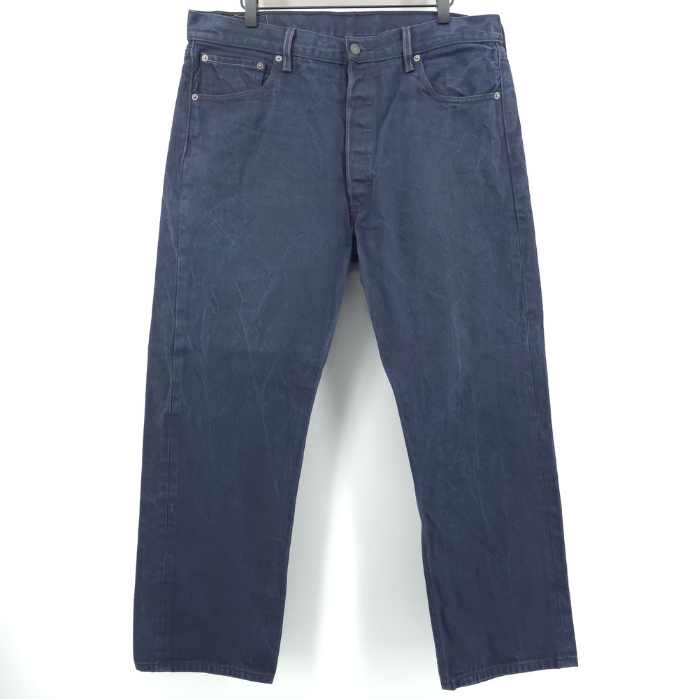 Levi's‎ Mens Jeans 501 Original 38x30 Navy Blue Classic Straight Leg Denim